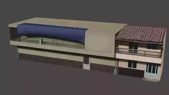3D model of a simple house