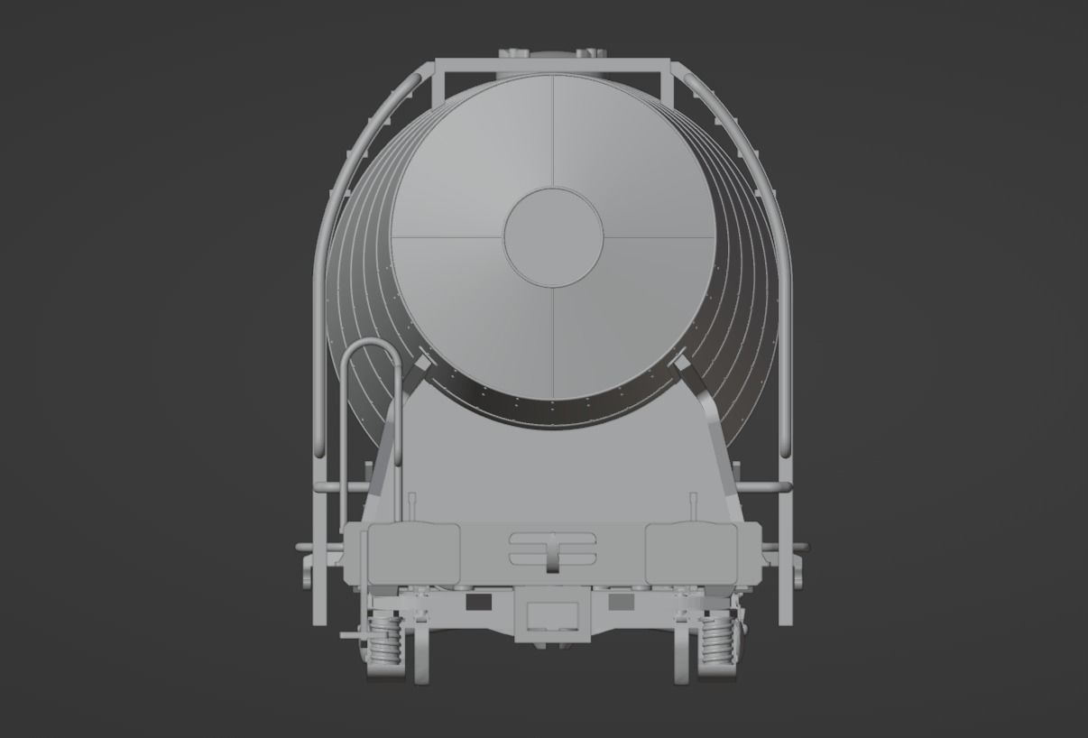 H0 1-87 scale Zacns slurry tank car 3D print model_3