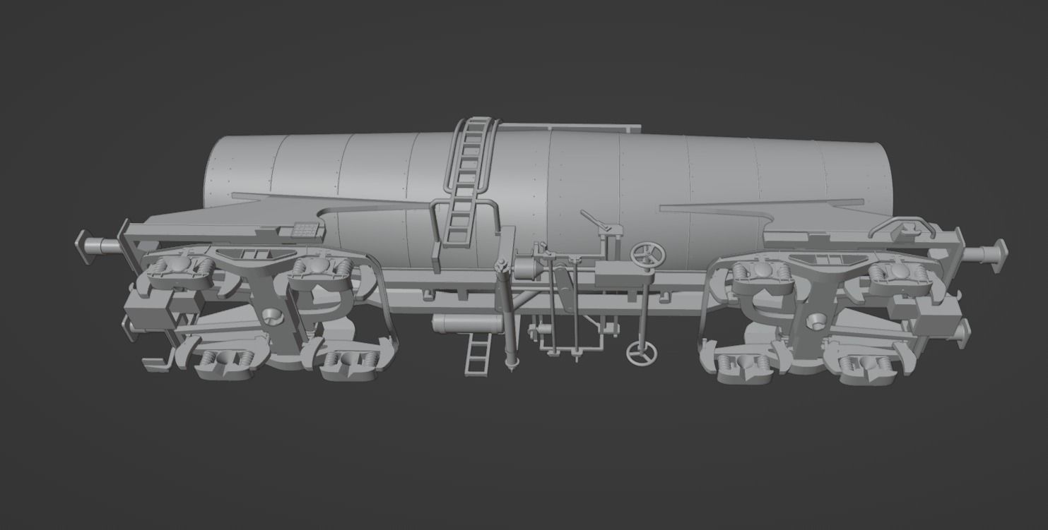 H0 1-87 scale Zacns slurry tank car 3D print model_9