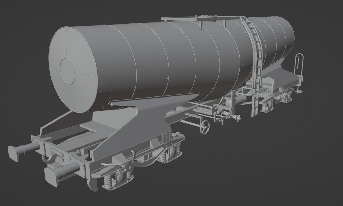 H0 1-87 scale Zacns slurry tank car 3D print model_6