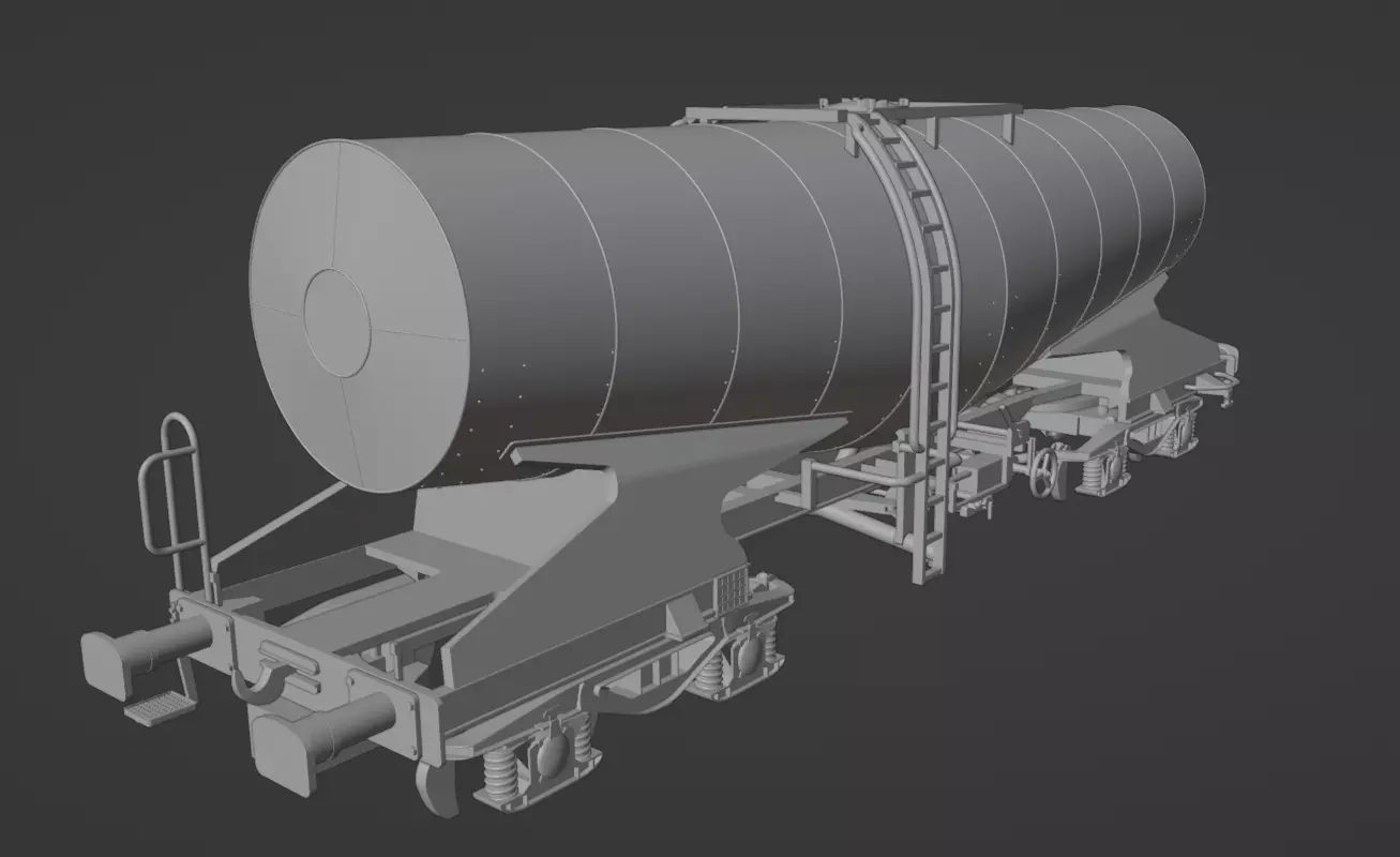 H0 1-87 scale Zacns slurry tank car 3D print model_0