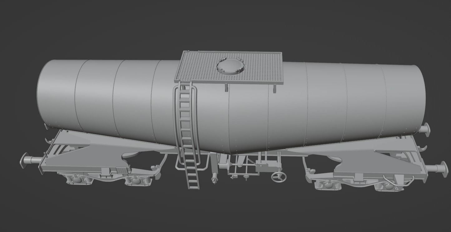 H0 1-87 scale Zacns slurry tank car 3D print model_10