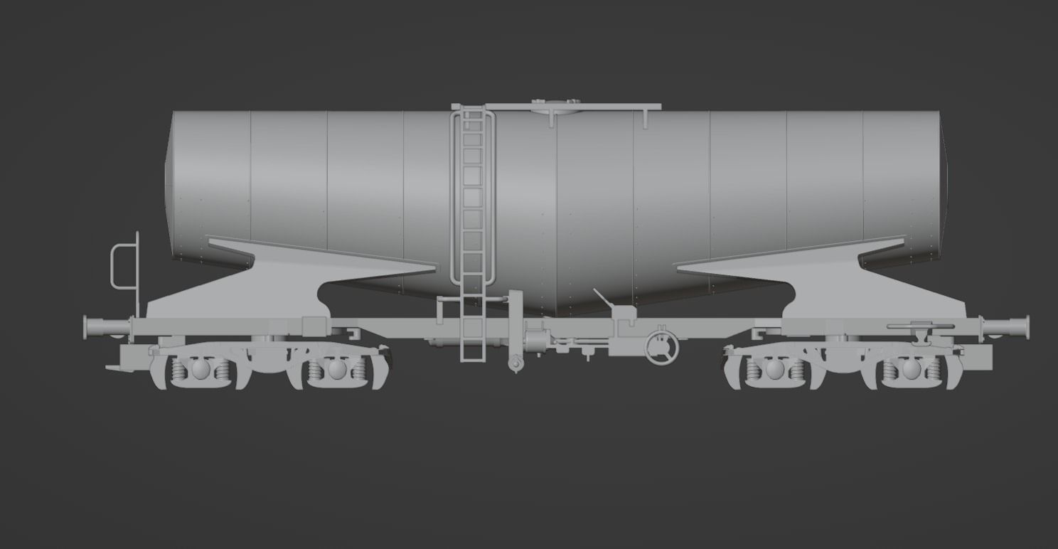 H0 1-87 scale Zacns slurry tank car 3D print model_2