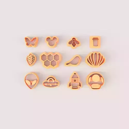 SMALL Polymer cutter earring