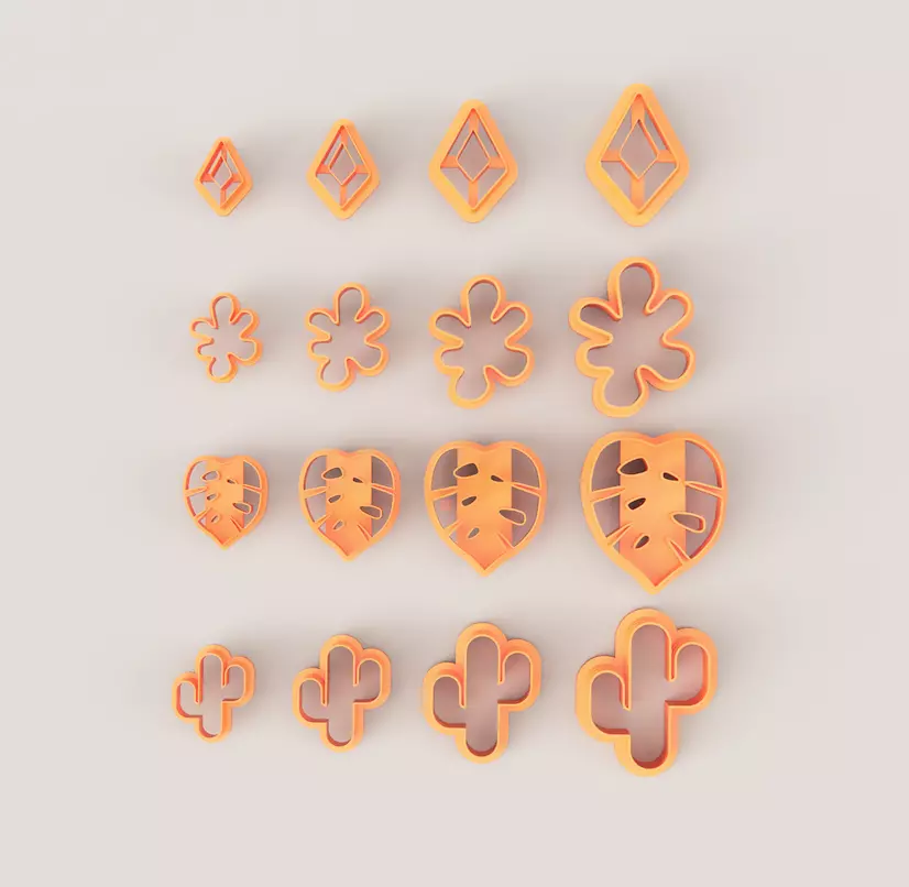 NATURE POLYMER CUTTER SET 3D print model