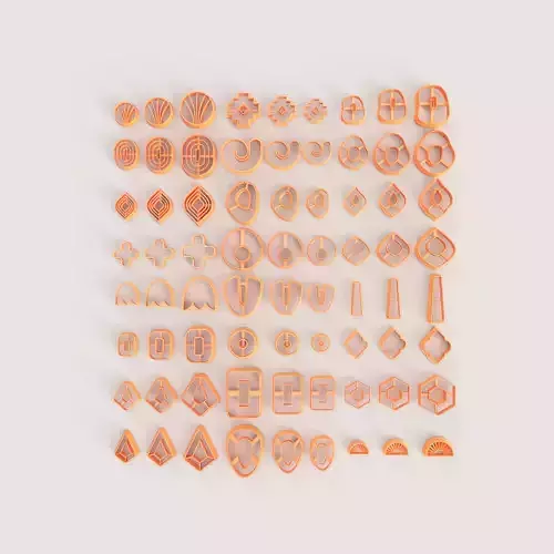 ORGANIC SUPER POLYMER CLAY CUTTER SET