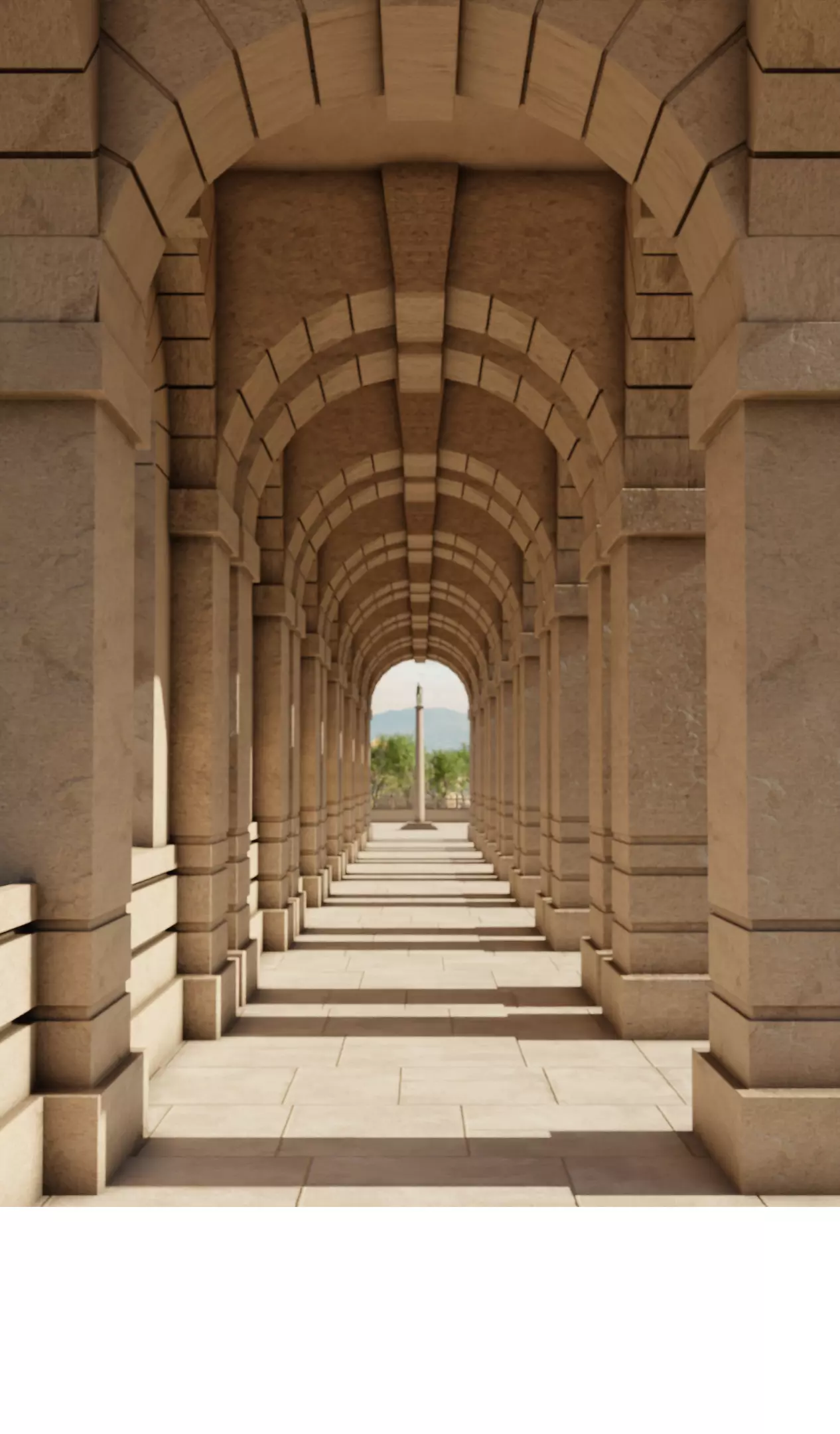 Classical Corridor Free 3D model
