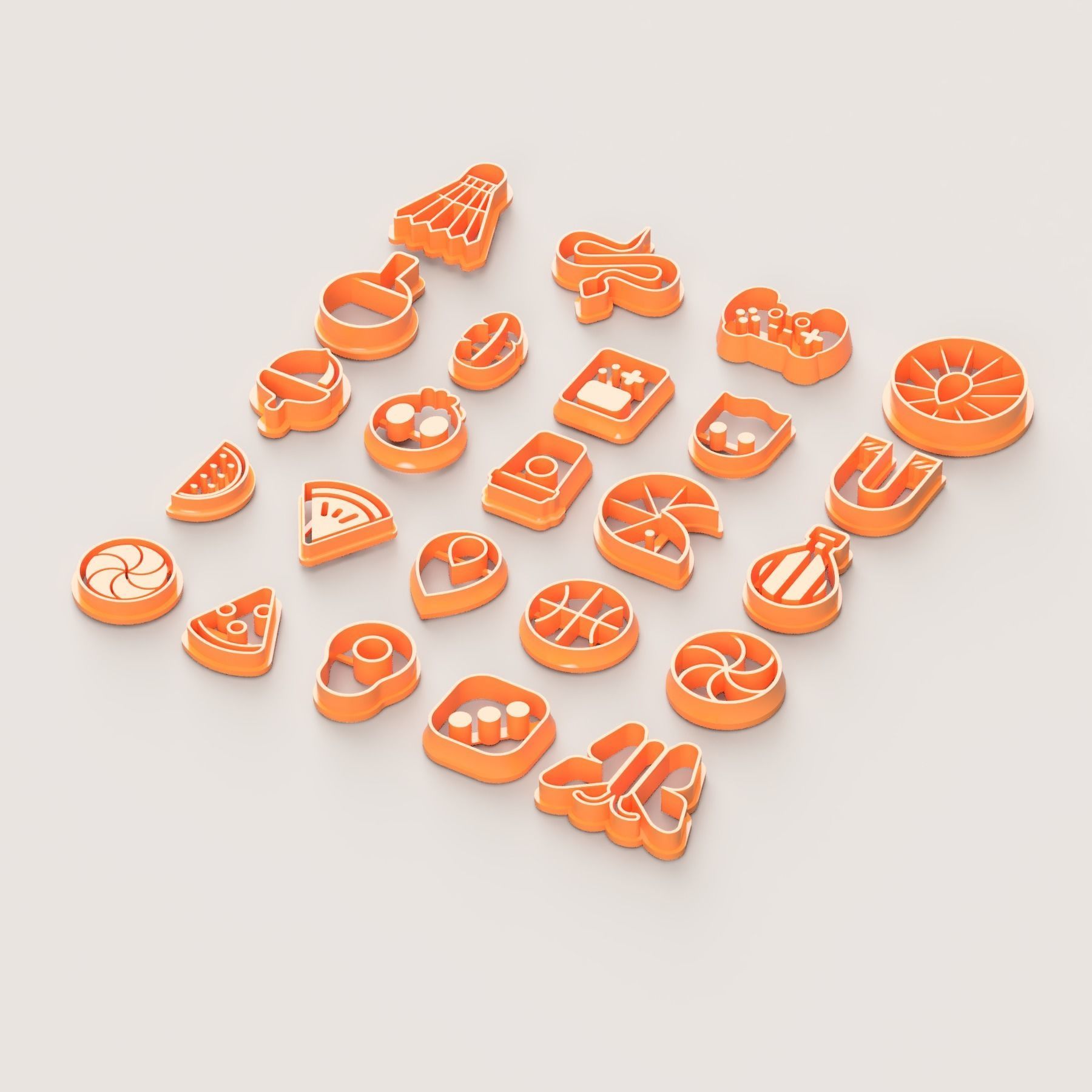 SMALL PART 2 POLYMER CUTTER SET 3D print model_3