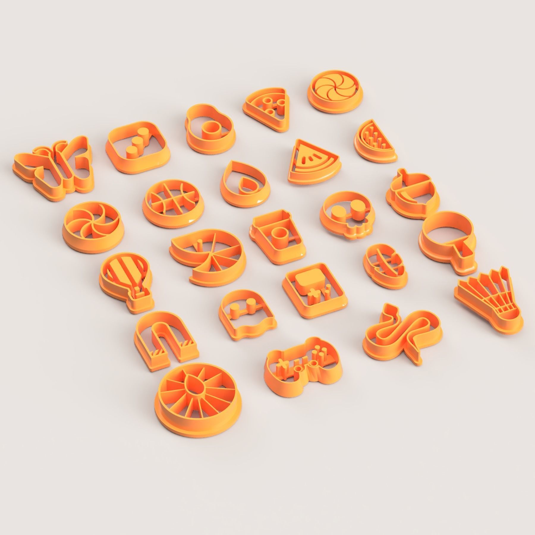 SMALL PART 2 POLYMER CUTTER SET 3D print model_2