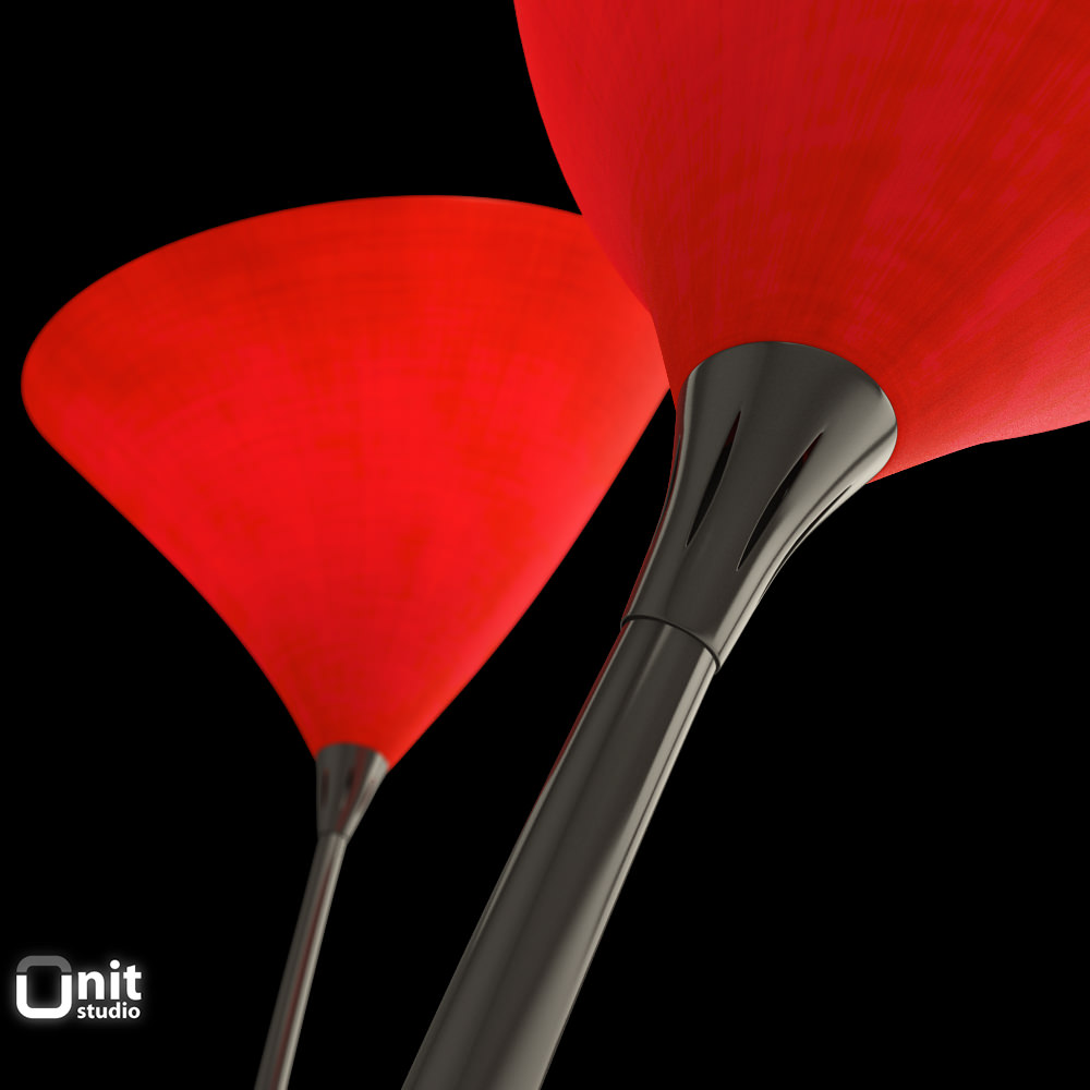 Maxxi Poppy floor light by ViaBizzuno 3D model_4