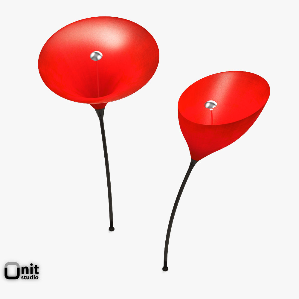 Maxxi Poppy floor light by ViaBizzuno 3D model_2