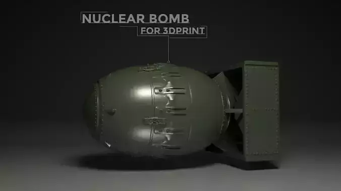 Nuclear bomb for 3Dprint 3D print model