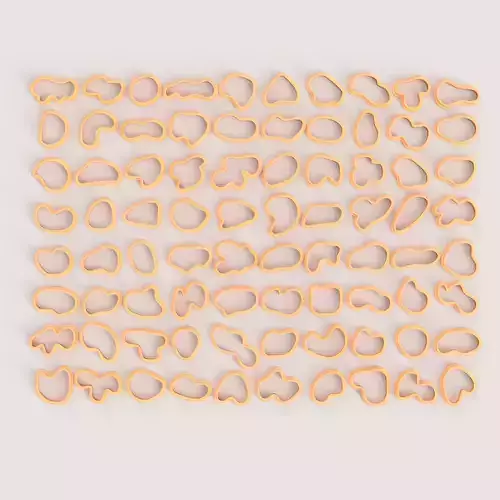 ORGANICS SHAPES POLYMER CLAY CUTTER SET