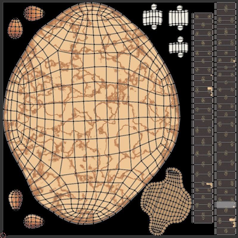 Easter Dove 3D model_11