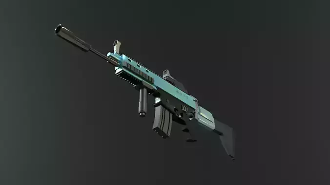 FN SCAR Rifle Free 3D model