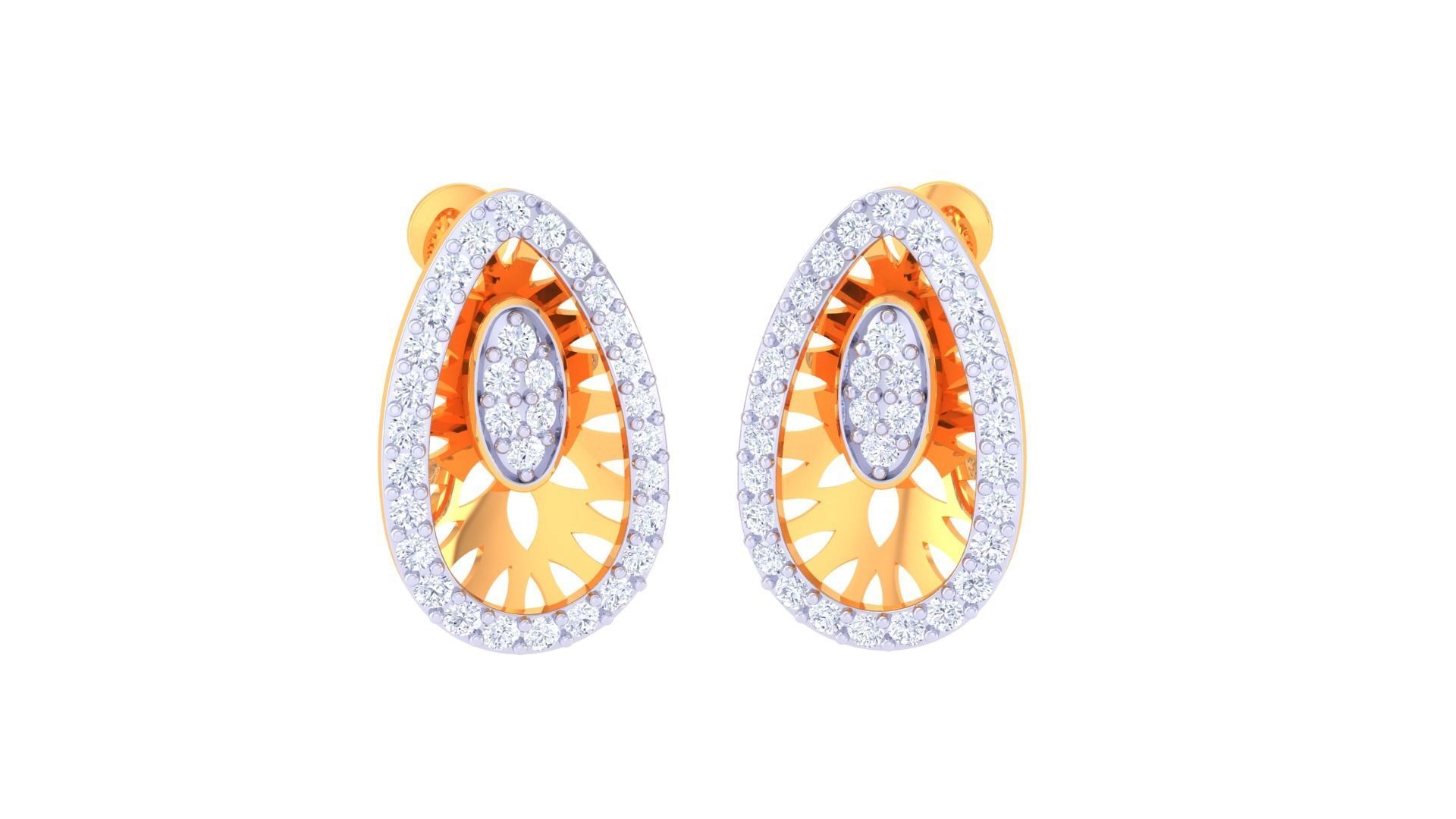 Earring Pendant Set 3dm STL OBJ FBX Renders Details 3D print model_4