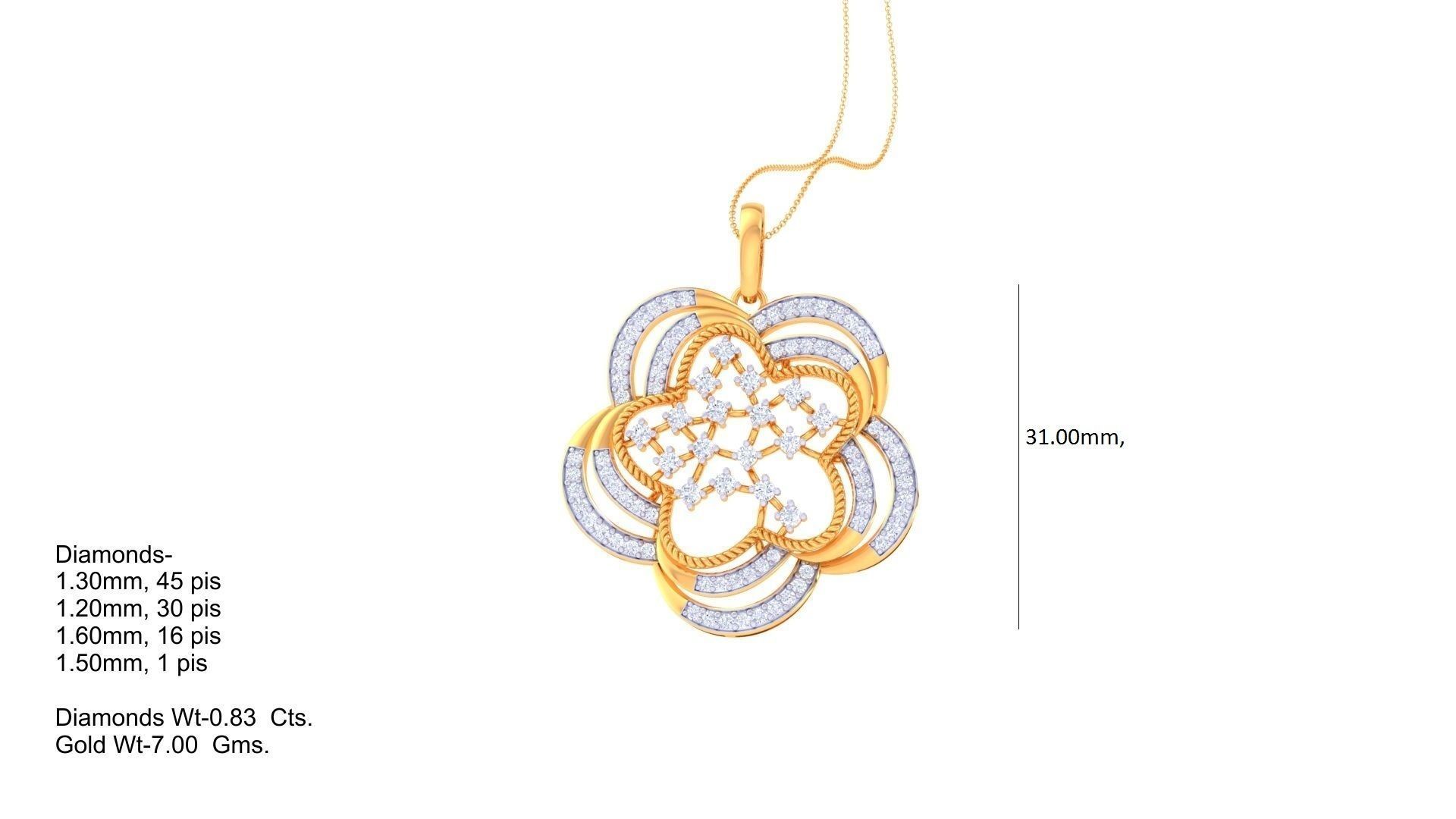 Earring Pendant Set 3dm STL OBJ FBX Renders Details 3D print model_6