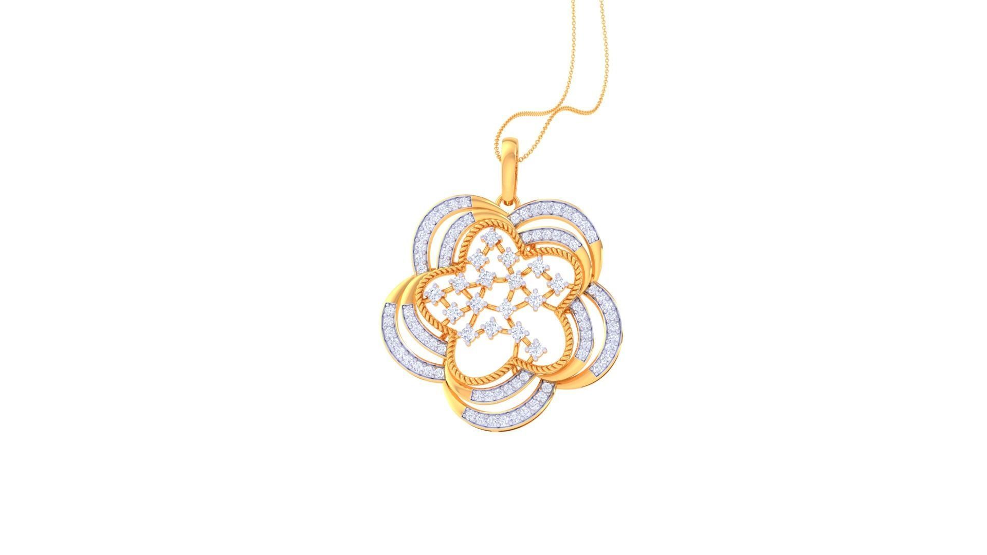 Earring Pendant Set 3dm STL OBJ FBX Renders Details 3D print model_7