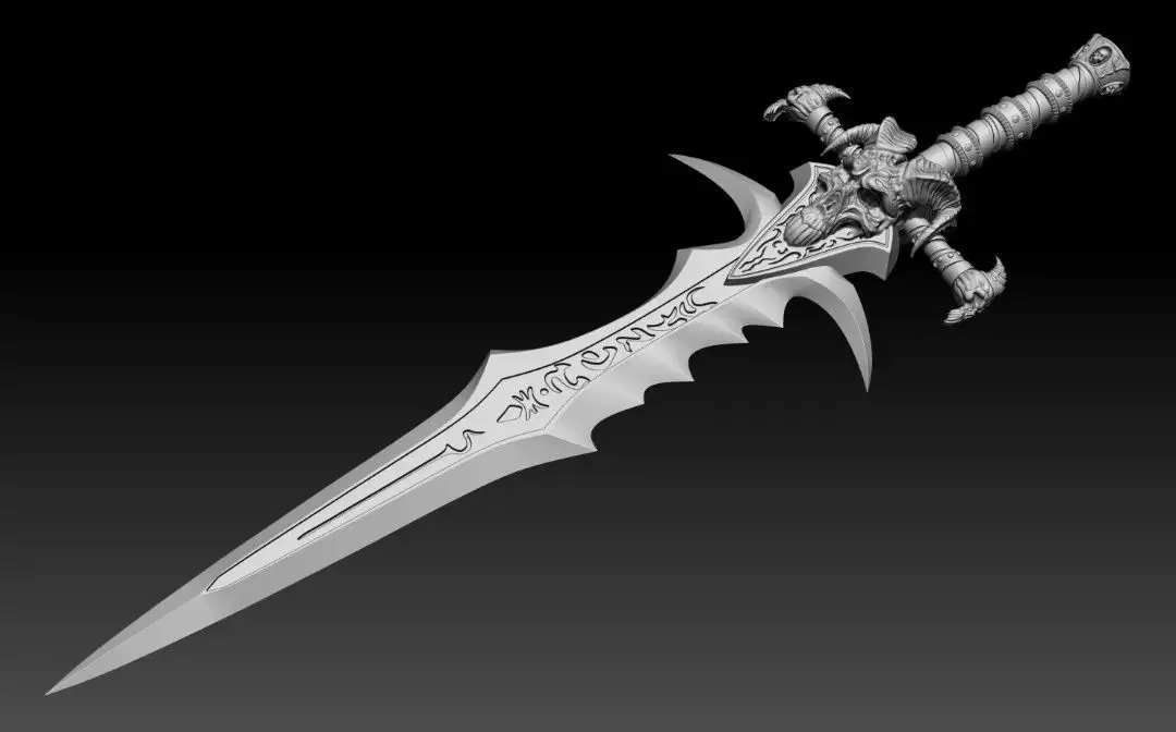 Frostmourne Sword - Arthas the Lich King - World of Warcraft 3D print model_0