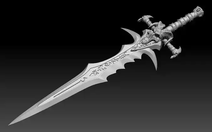 Frostmourne Sword - Arthas the Lich King - World of Warcraft 3D print model