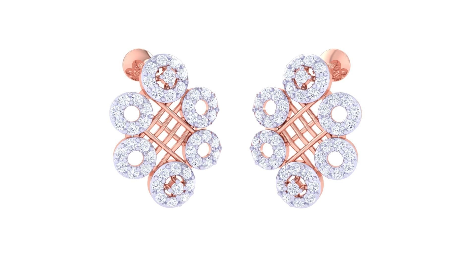 Earring Pendant Set 3dm STL OBJ FBX Renders Details 3D print model_1