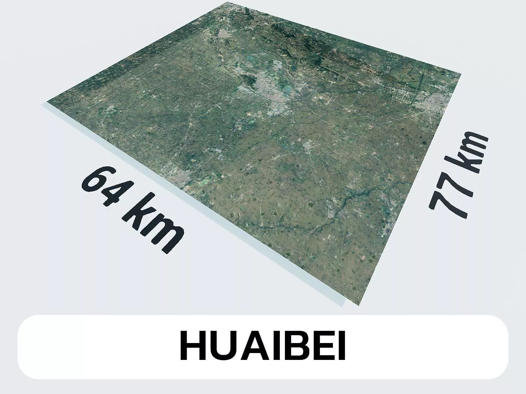 Huaibei China City Landscape 3D Model 3D model