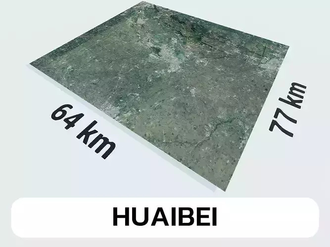 Huaibei China City Landscape 3D Model