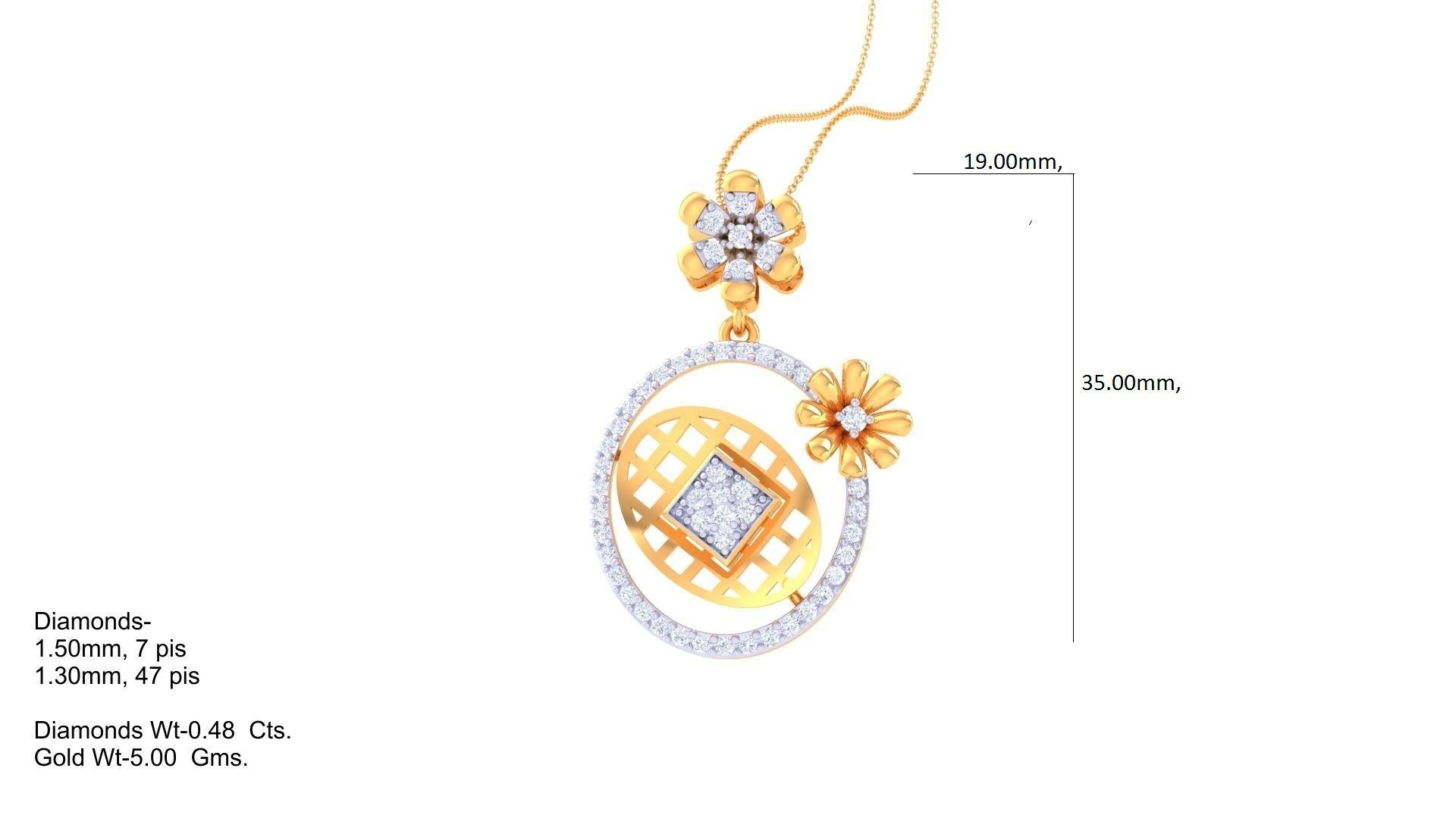 Earring Pendant Set 3dm STL OBJ FBX Renders Details 3D print model_6