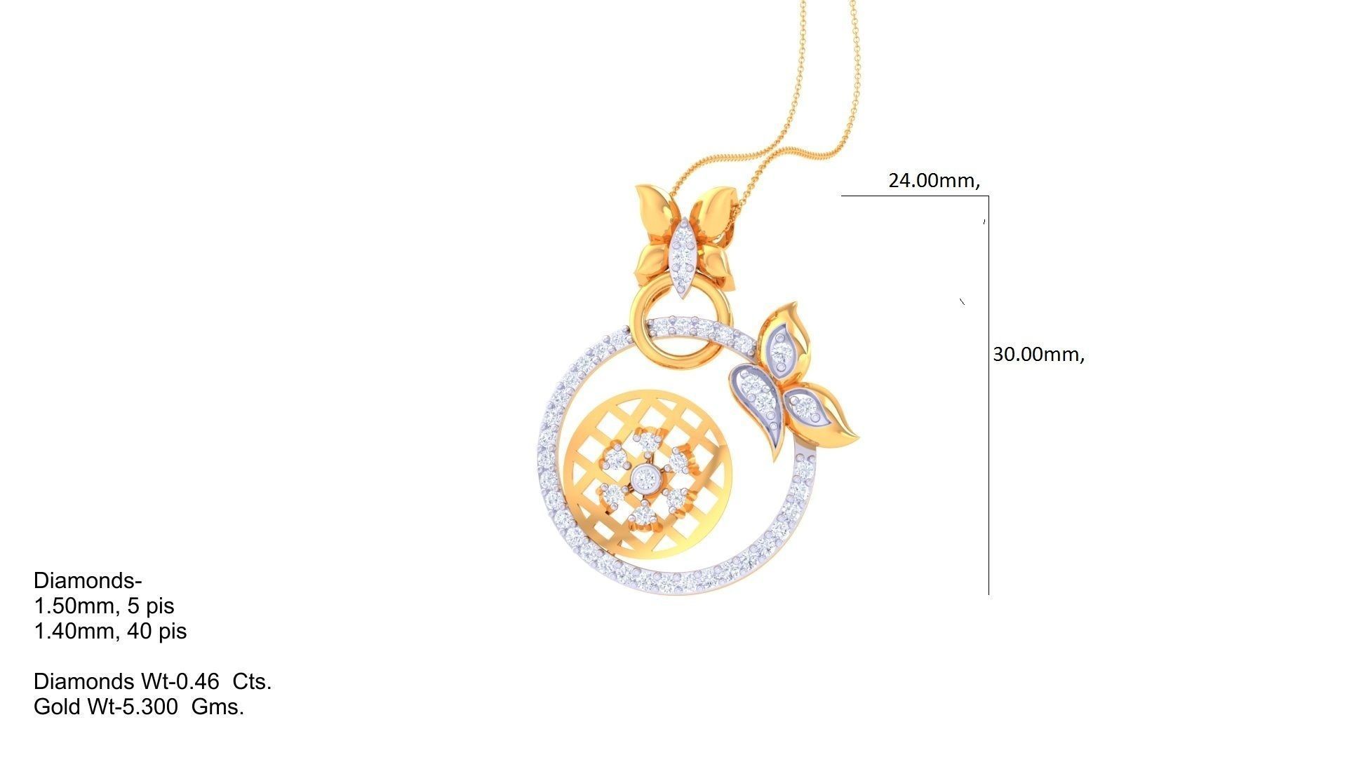 Earring Pendant Set 3dm STL OBJ FBX Renders Details 3D print model_4