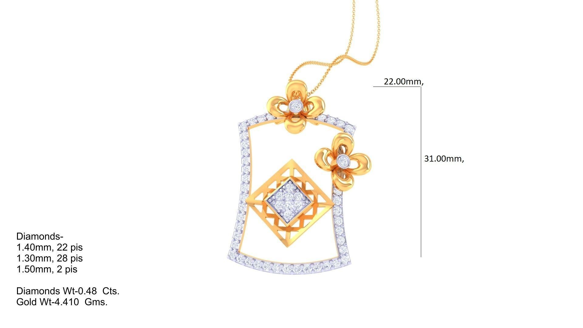 Earring Pendant Set 3dm STL OBJ FBX Renders Details 3D print model_6