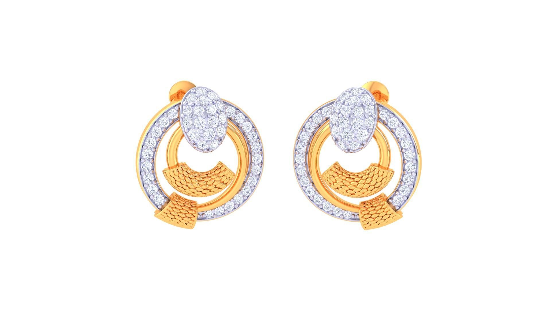 Earring Pendant Set 3dm STL OBJ FBX Renders Details 3D print model_2