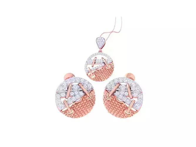 Earring Pendant Set 3dm STL OBJ FBX Renders Details