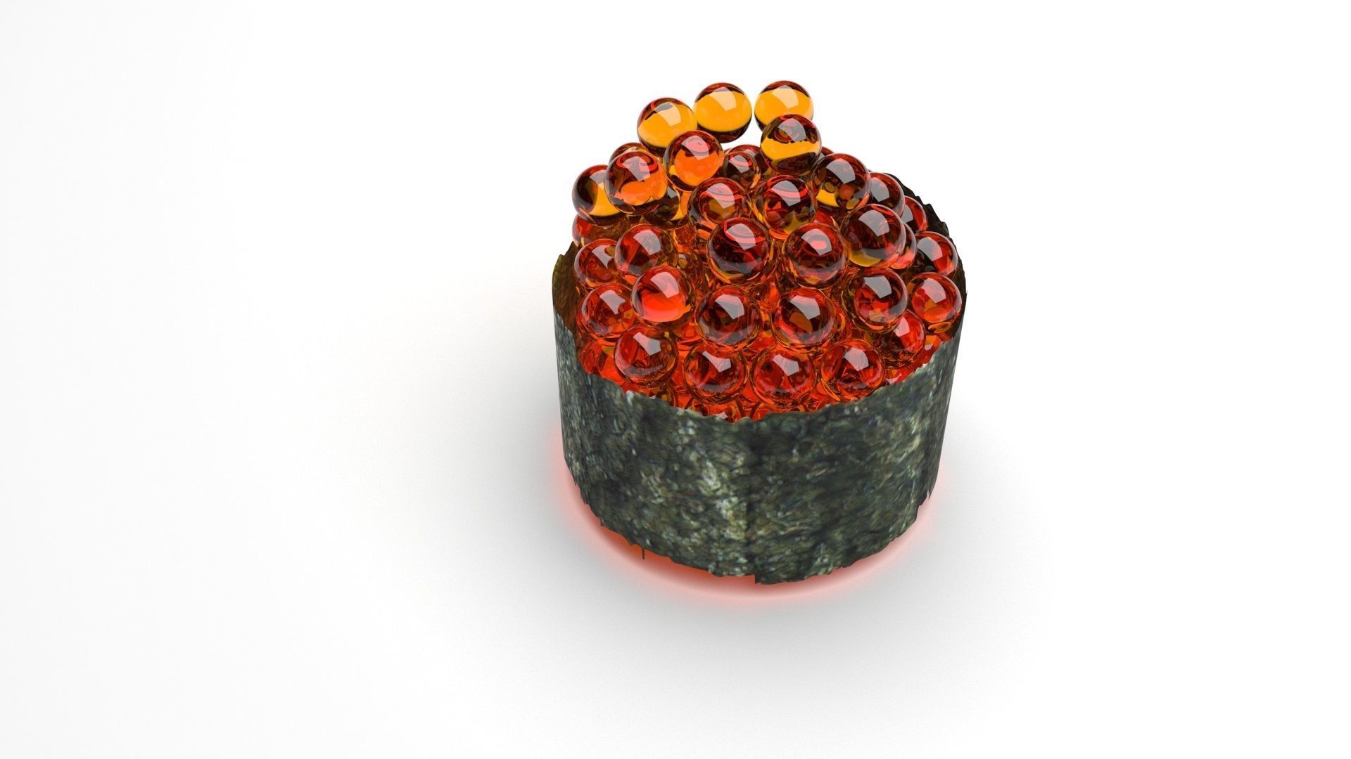 Ikura Sushi 3D model_3