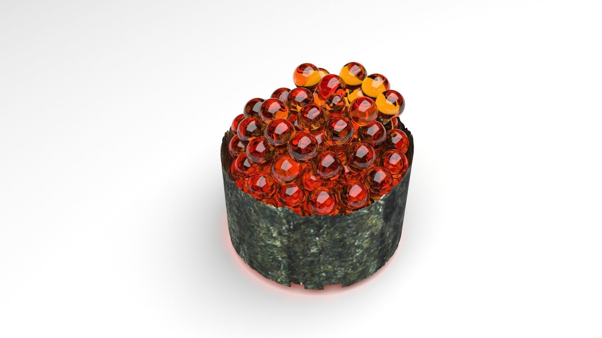 Ikura Sushi 3D model_4