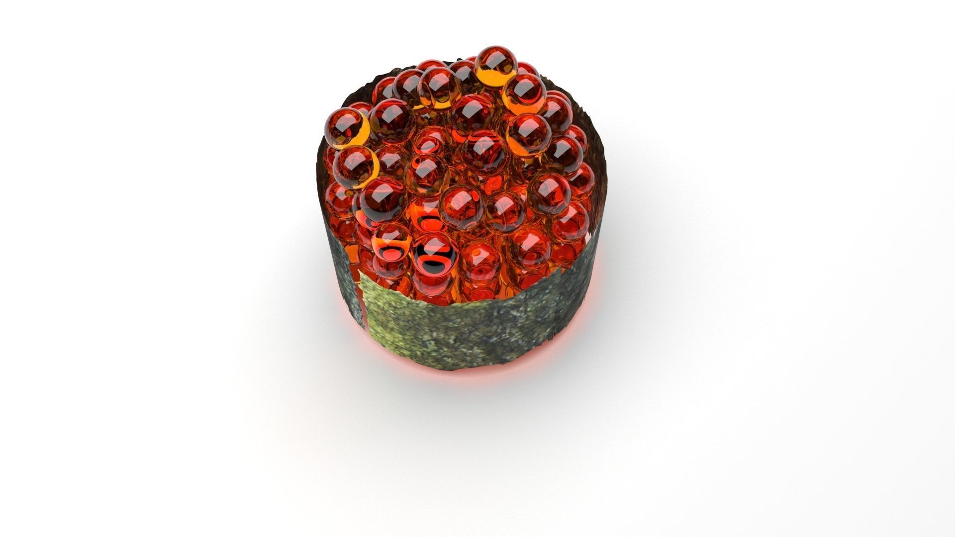 Ikura Sushi 3D model_2