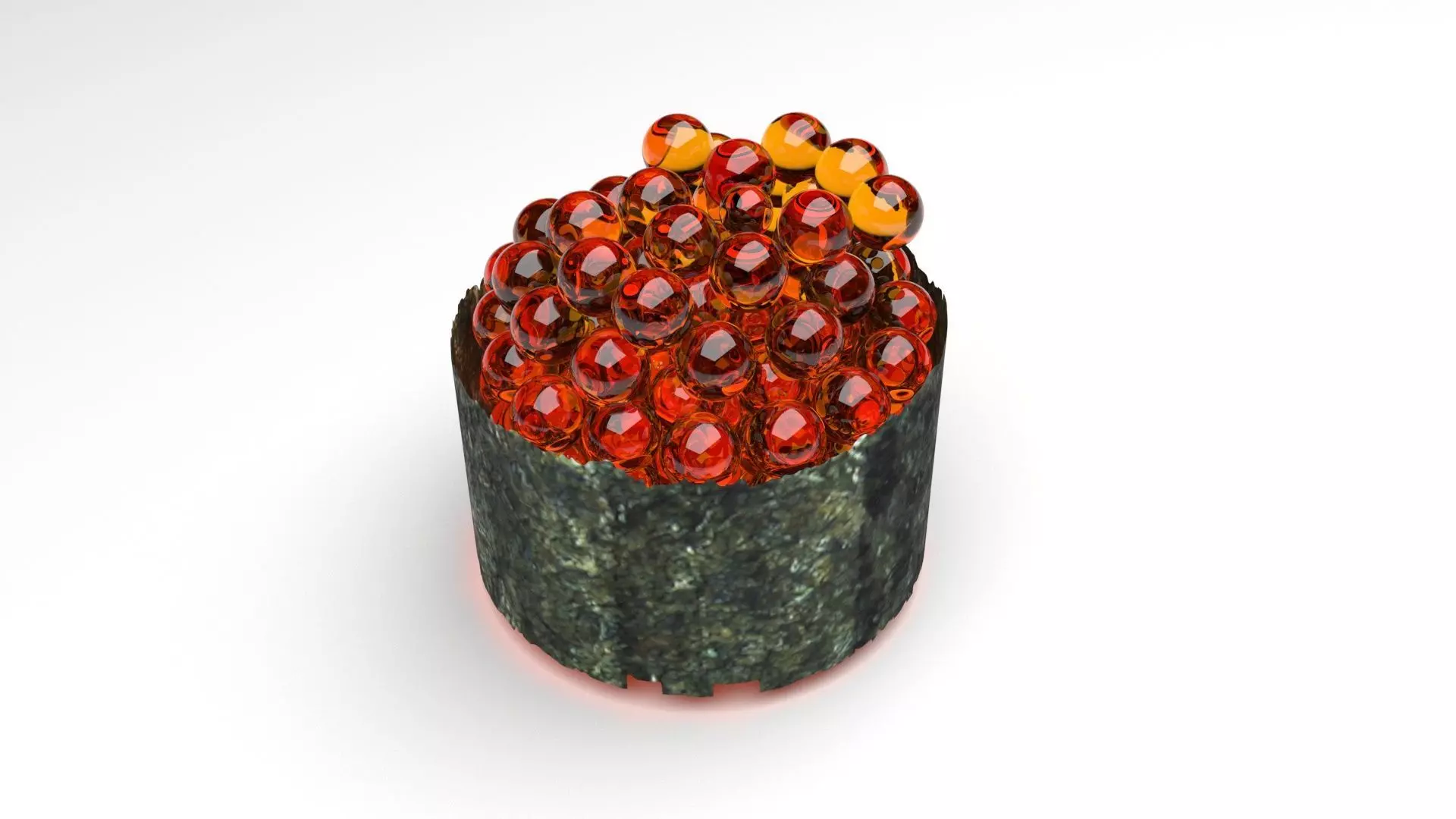 Ikura Sushi 3D model_0