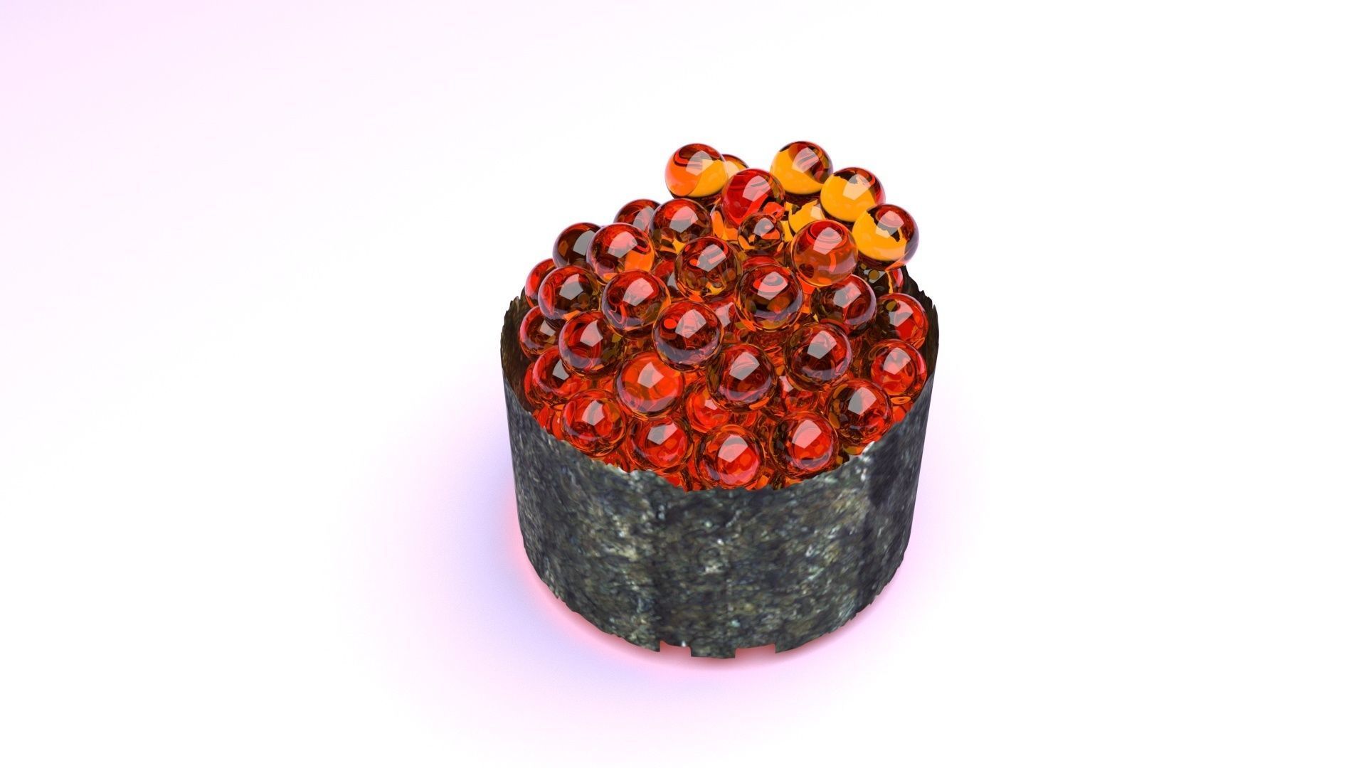 Ikura Sushi 3D model_5