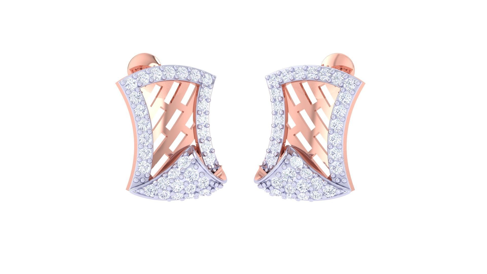 Earring Pendant Set 3dm STL OBJ FBX Renders Details 3D print model_2