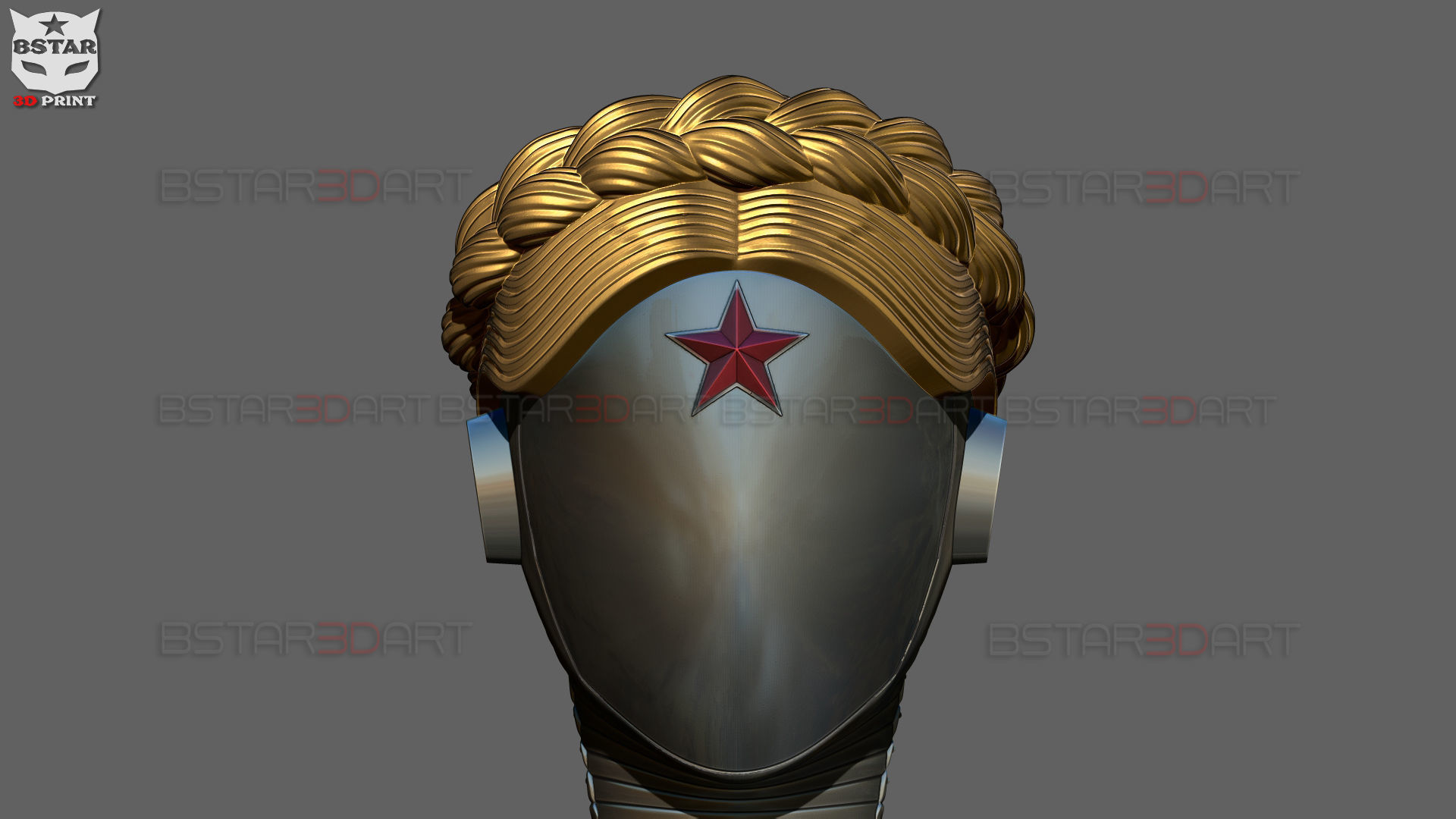 Atomic Heart Helmet - Robot Twins Head Cosplay 3D print model_10