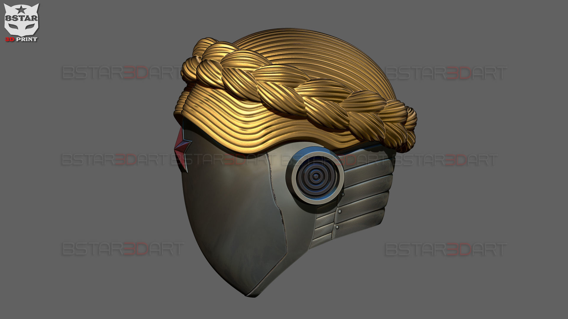 Atomic Heart Helmet - Robot Twins Head Cosplay 3D print model_14