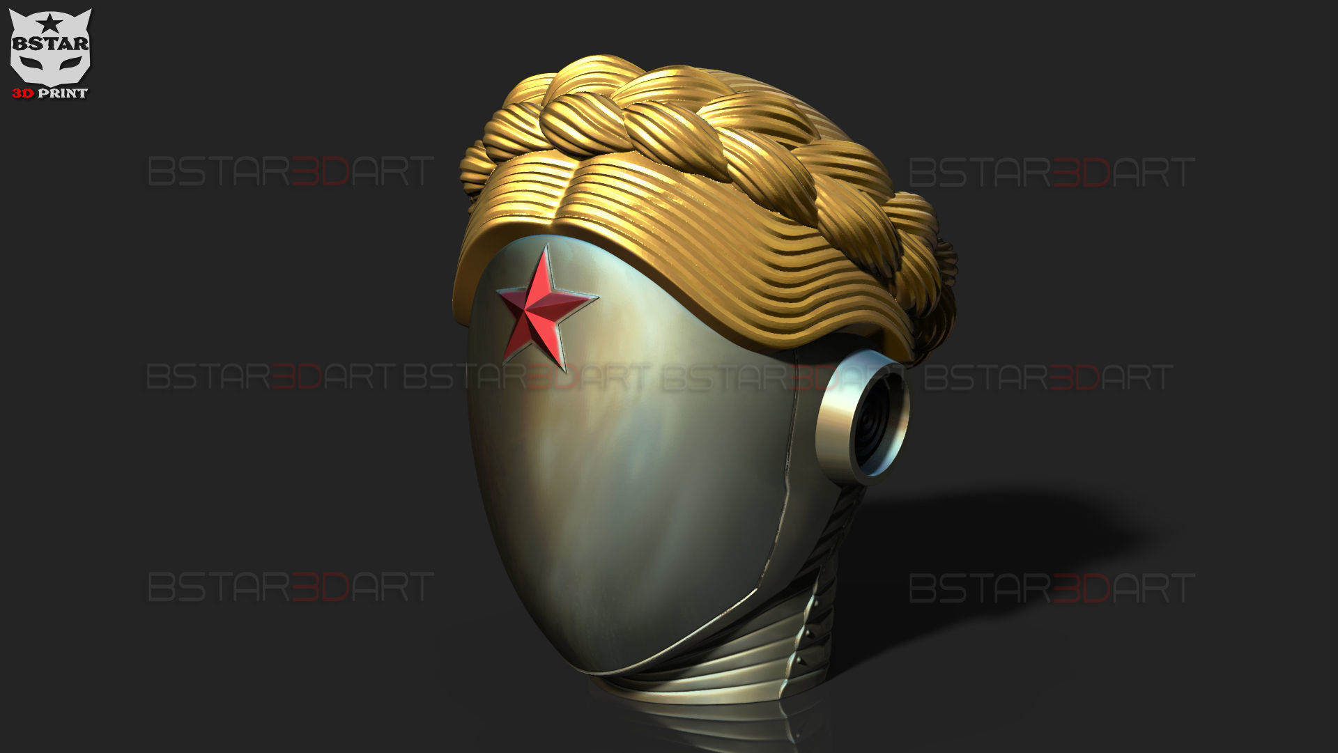 Atomic Heart Helmet - Robot Twins Head Cosplay 3D print model_7