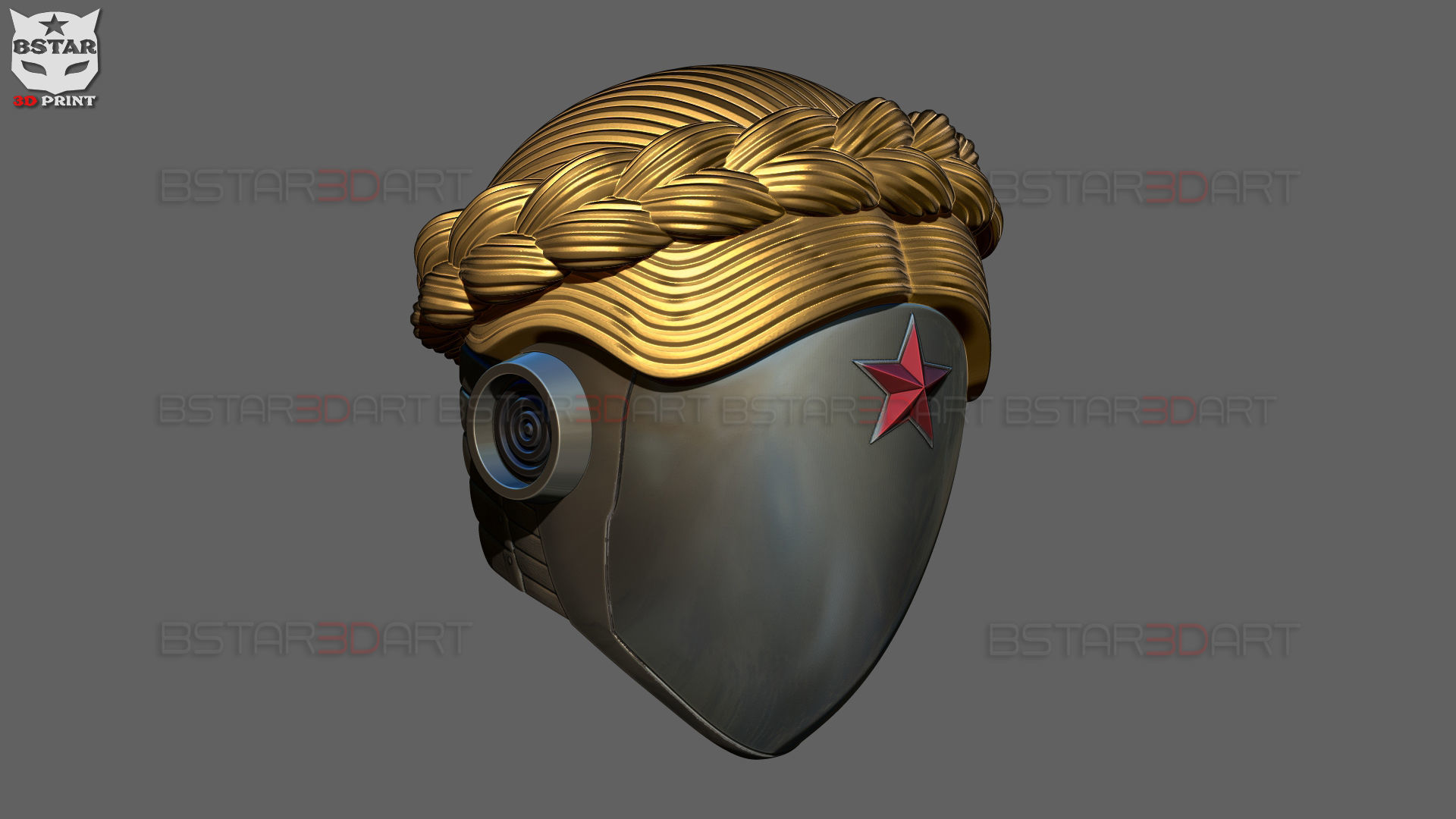 Atomic Heart Helmet - Robot Twins Head Cosplay 3D print model_17