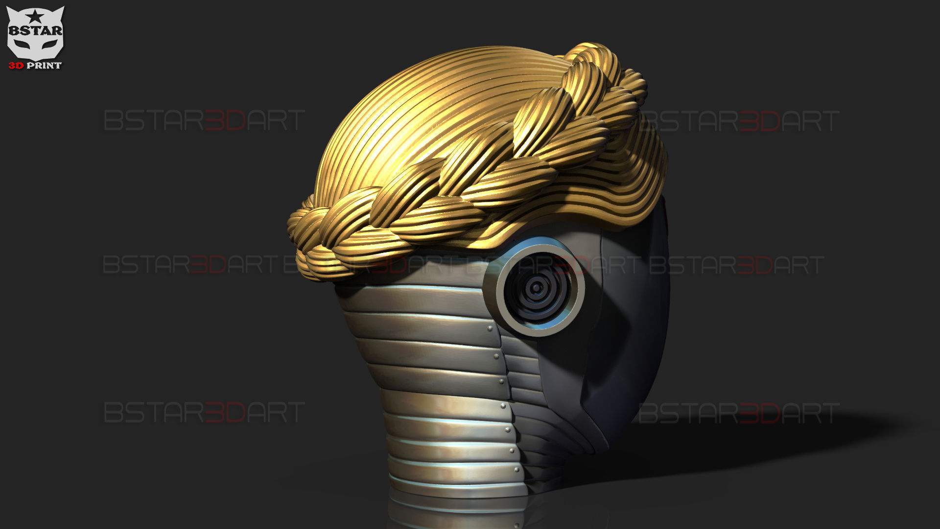 Atomic Heart Helmet - Robot Twins Head Cosplay 3D print model_9