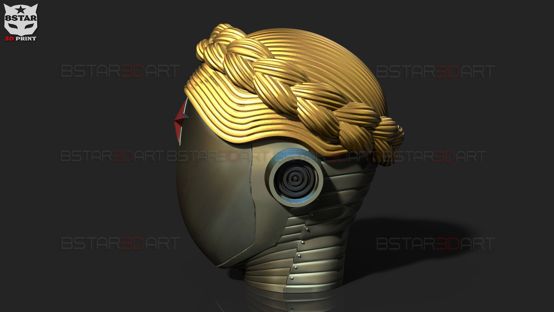 Atomic Heart Helmet - Robot Twins Head Cosplay 3D print model_8