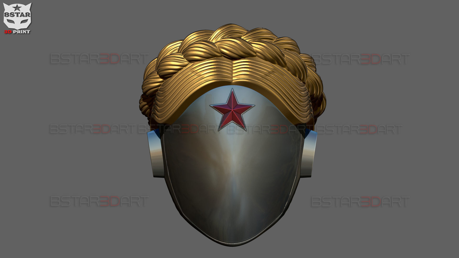Atomic Heart Helmet - Robot Twins Head Cosplay 3D print model_12