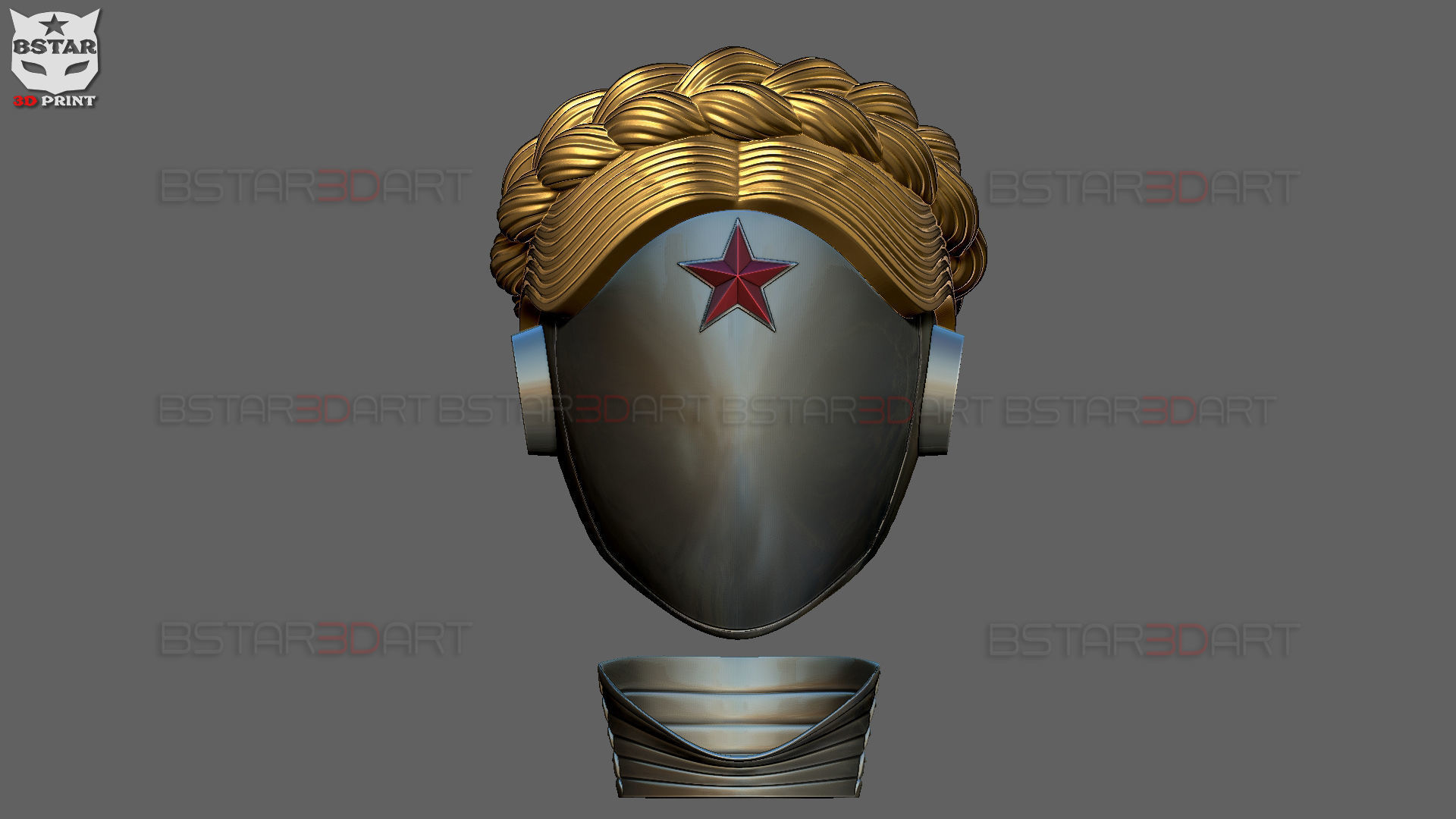 Atomic Heart Helmet - Robot Twins Head Cosplay 3D print model_11