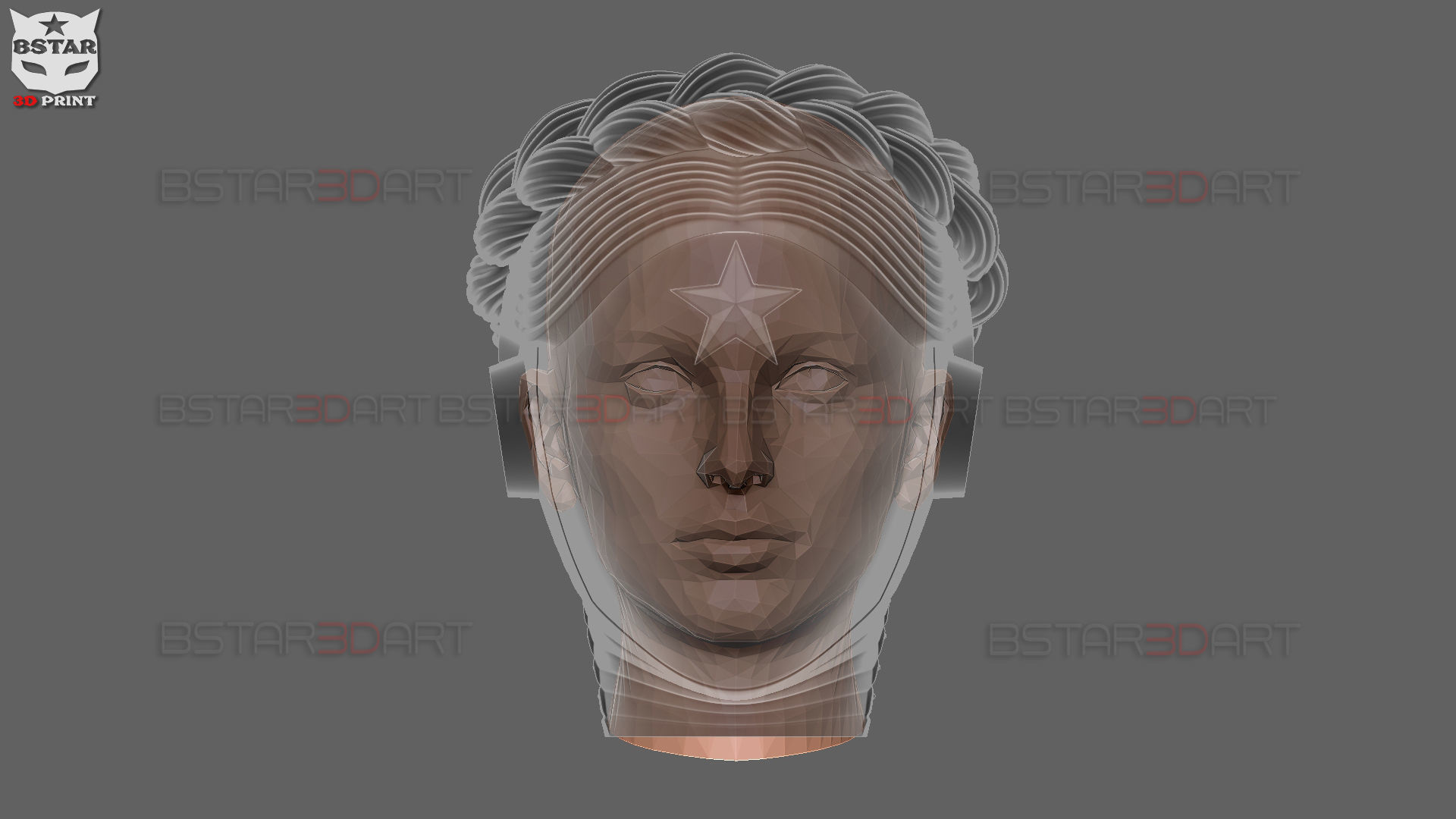 Atomic Heart Helmet - Robot Twins Head Cosplay 3D print model_25