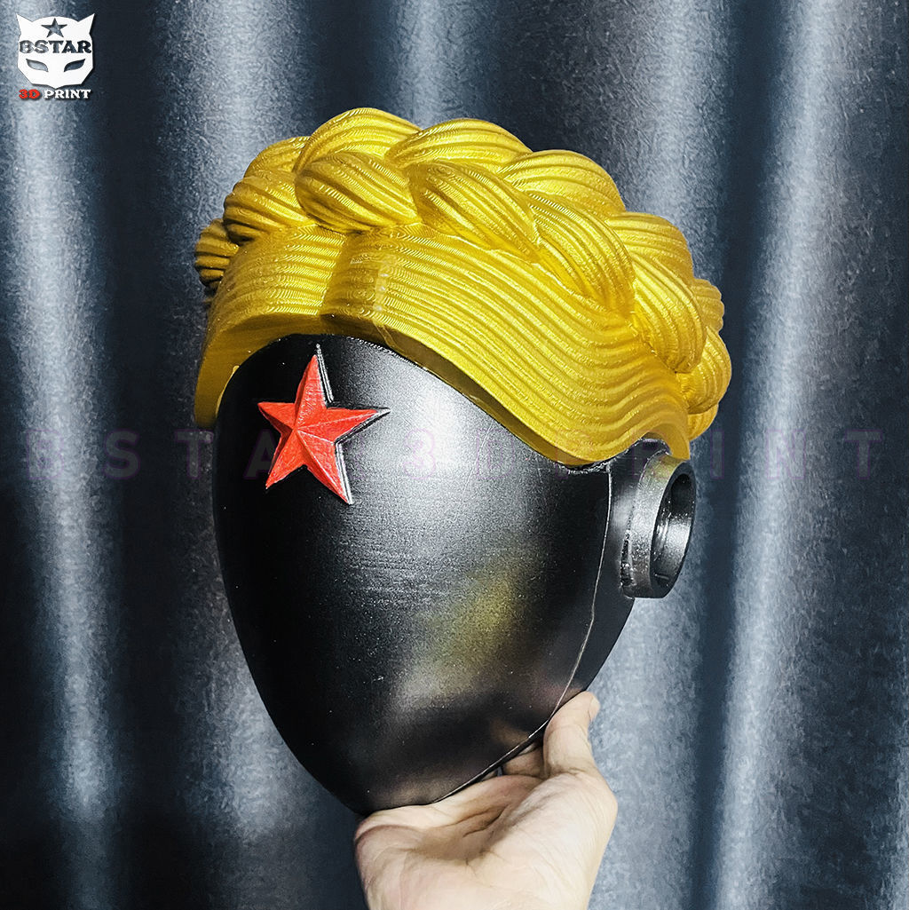 Atomic Heart Helmet - Robot Twins Head Cosplay 3D print model_2