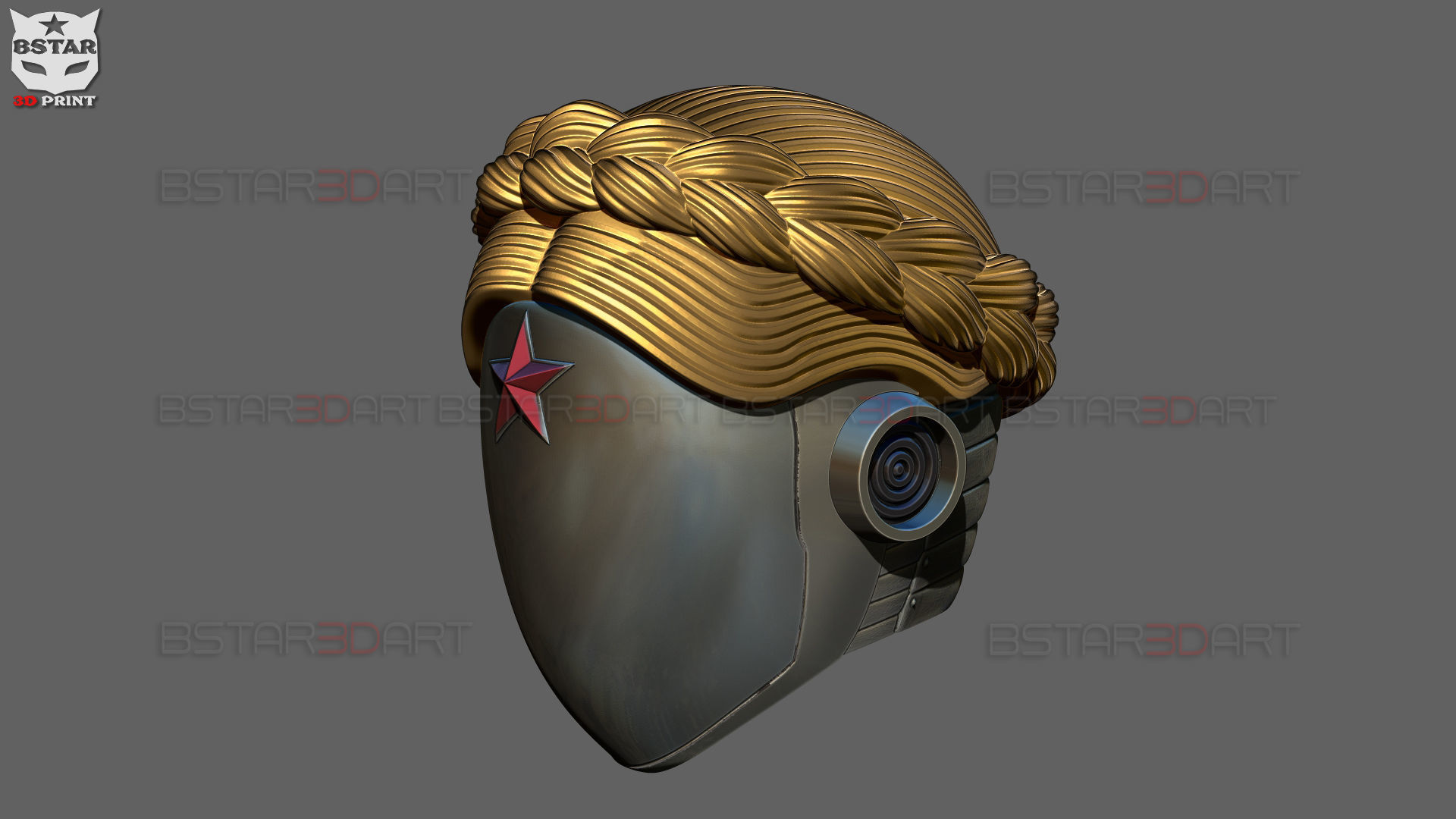 Atomic Heart Helmet - Robot Twins Head Cosplay 3D print model_13