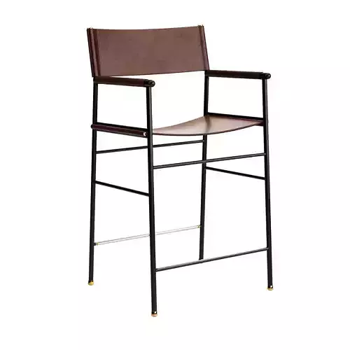 Repose Counter Stool with Back by Jover Valls 3D model